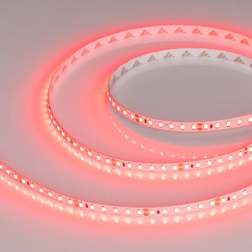 Лента светодиодная RT-A120-8mm 24V Red (9.6 W/m, IP20, 2835, 5m) (Arlight, 9.6 Вт/м, IP20)