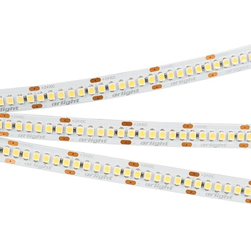 Лента светодиодная RT6-3528-240 24V Warm2400 4x (1200 LED) (Arlight, 19.2 Вт/м, IP20)