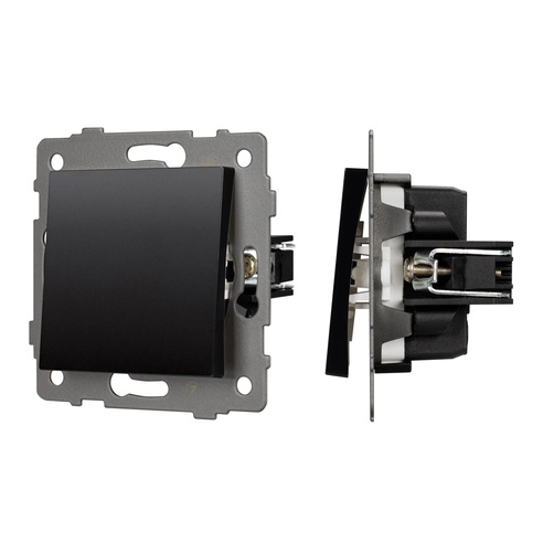 Механизм выключателя одноклавишный проходной SWT-MKP1-PL-BK-V (250V, 10A) (Arlight, -)