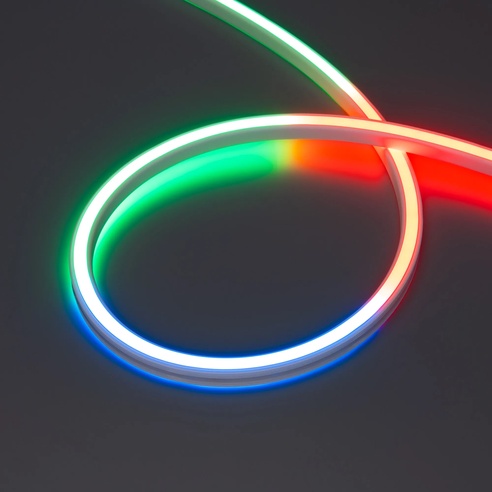 Лента герметичная SPI WAVE-SIDE-DOUBLE-BM168-16x15mm 24V RGBW-Day (15 W/m, IP67, 5m, wire x1) (Arlight, Вывод боковой, 5 лет)