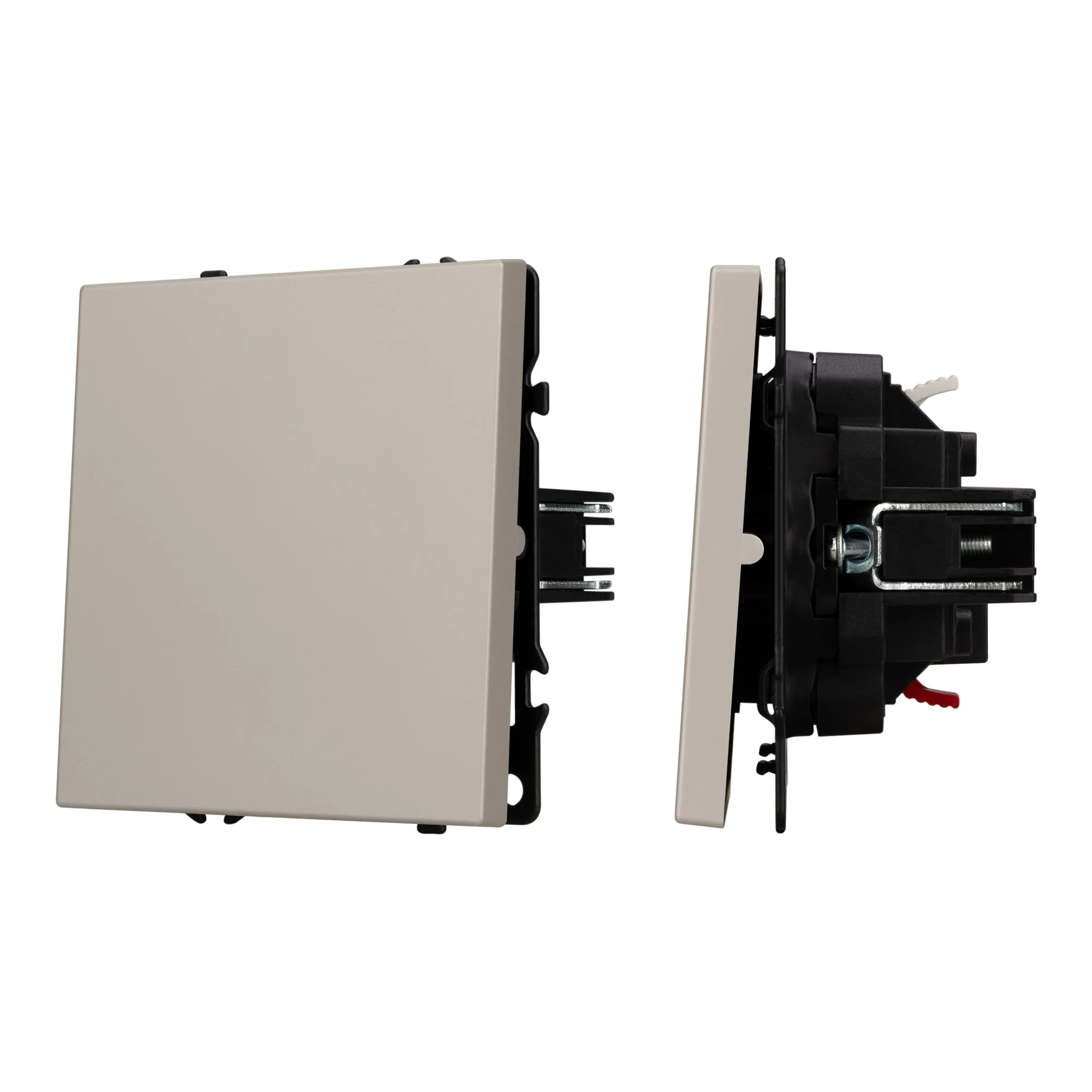 Механизм выключателя одноклавишный проходной SWT-NOBE-MKP1-SFPL-CA (230V, 10A) (Arlight, Кашемир) - изображение товара