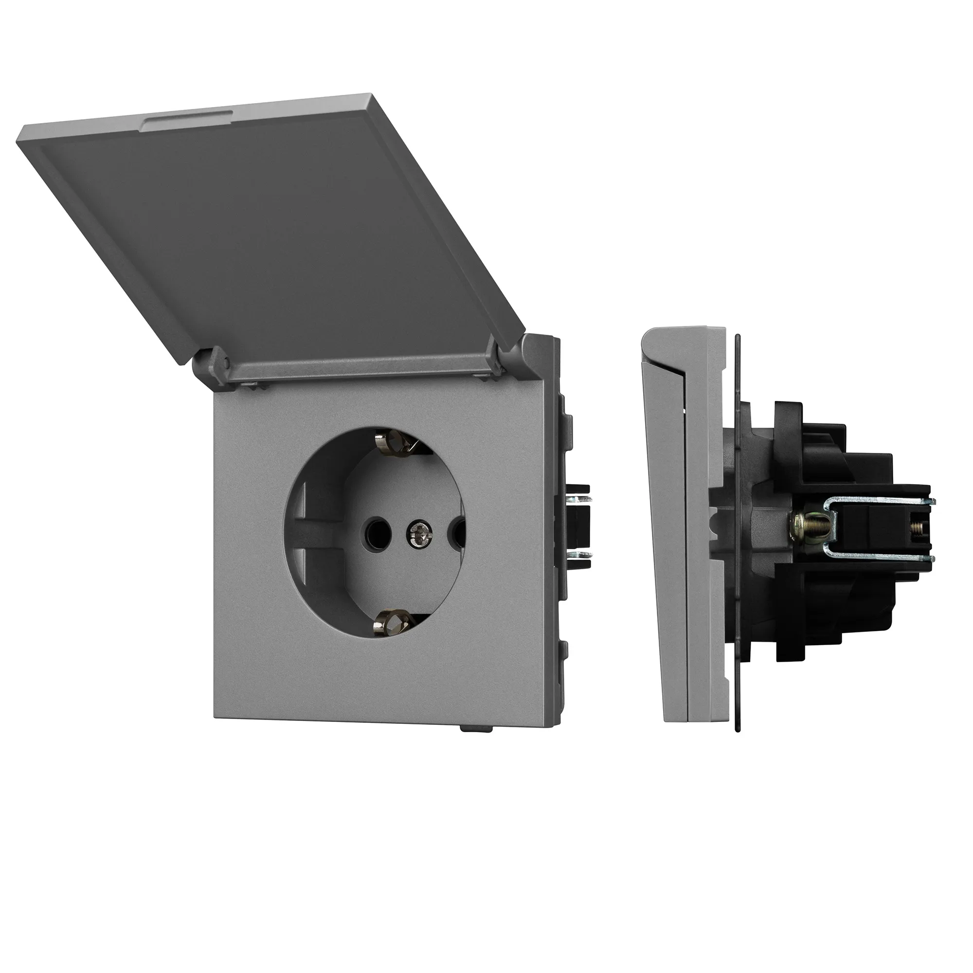 Механизм розетки влагозащищённый SCT-TENDO-MCP-PL-GR (230V, 16A) (Arlight, -)