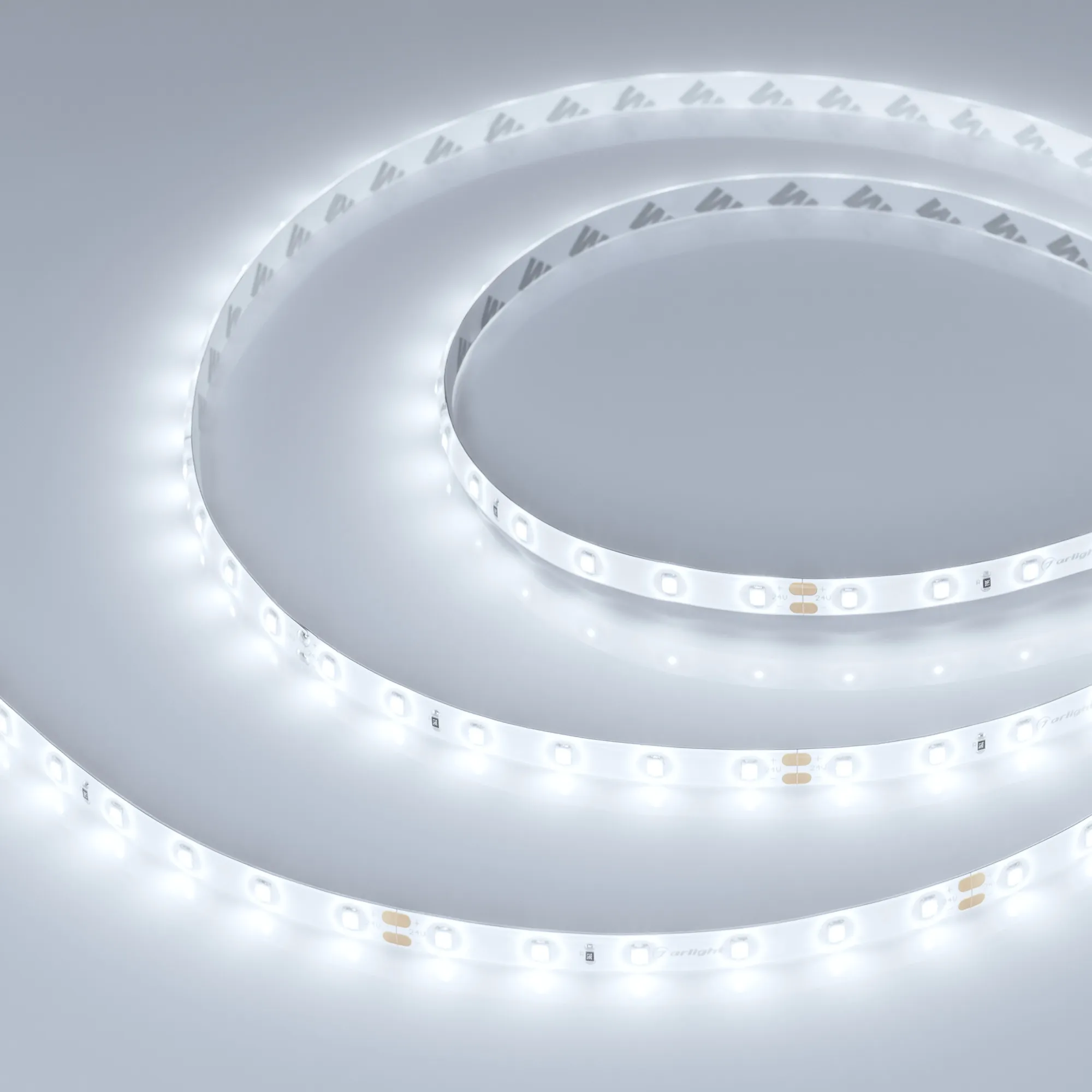 Лента светодиодная герметичная RTW-SE-A60-8mm 24V White6000 (7.2 W/m, IP65, 2835, 5m) (Arlight, 7.2 Вт/м, IP65) - изображение товара