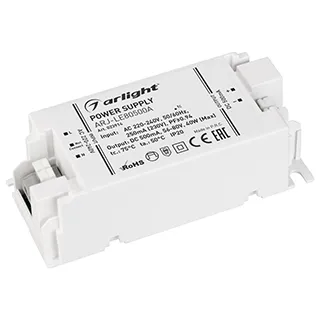 Блок питания ARJ-LE80500A (40W, 500mA, PFC) (Arlight, IP20 Пластик, 3 года) - изображение товара