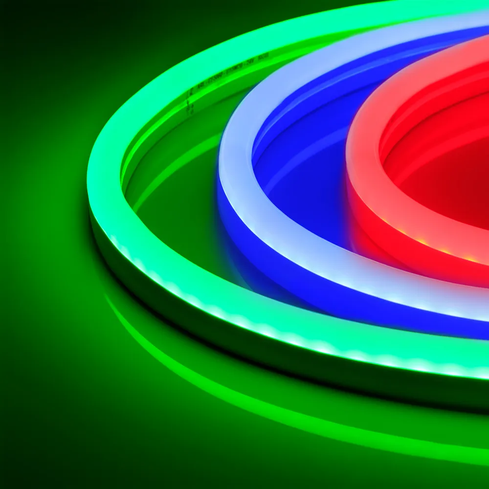 Гибкий неон ARL-CF5060-U15M20-24V RGB (26x15mm) (Arlight, 8 Вт/м, IP65) - изображение товара